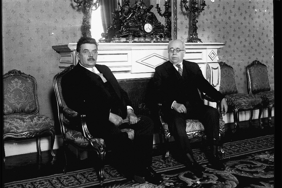Azaña con Éduard Herriot, primer ministro francés. Azaña con Éduard Herriot, primer ministro francés.