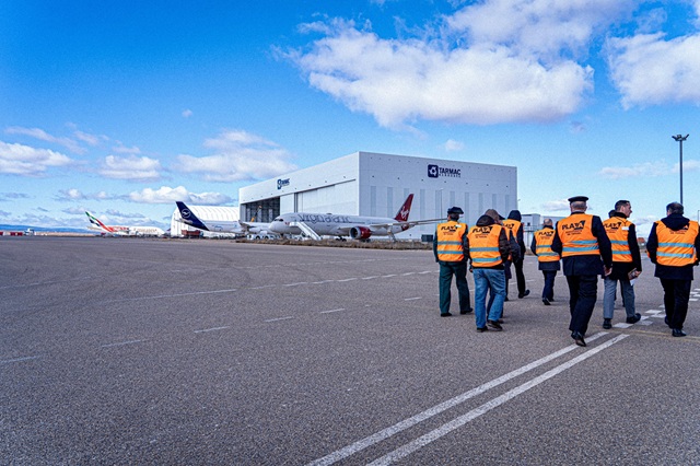 Visita ao aeroporto de Teruel