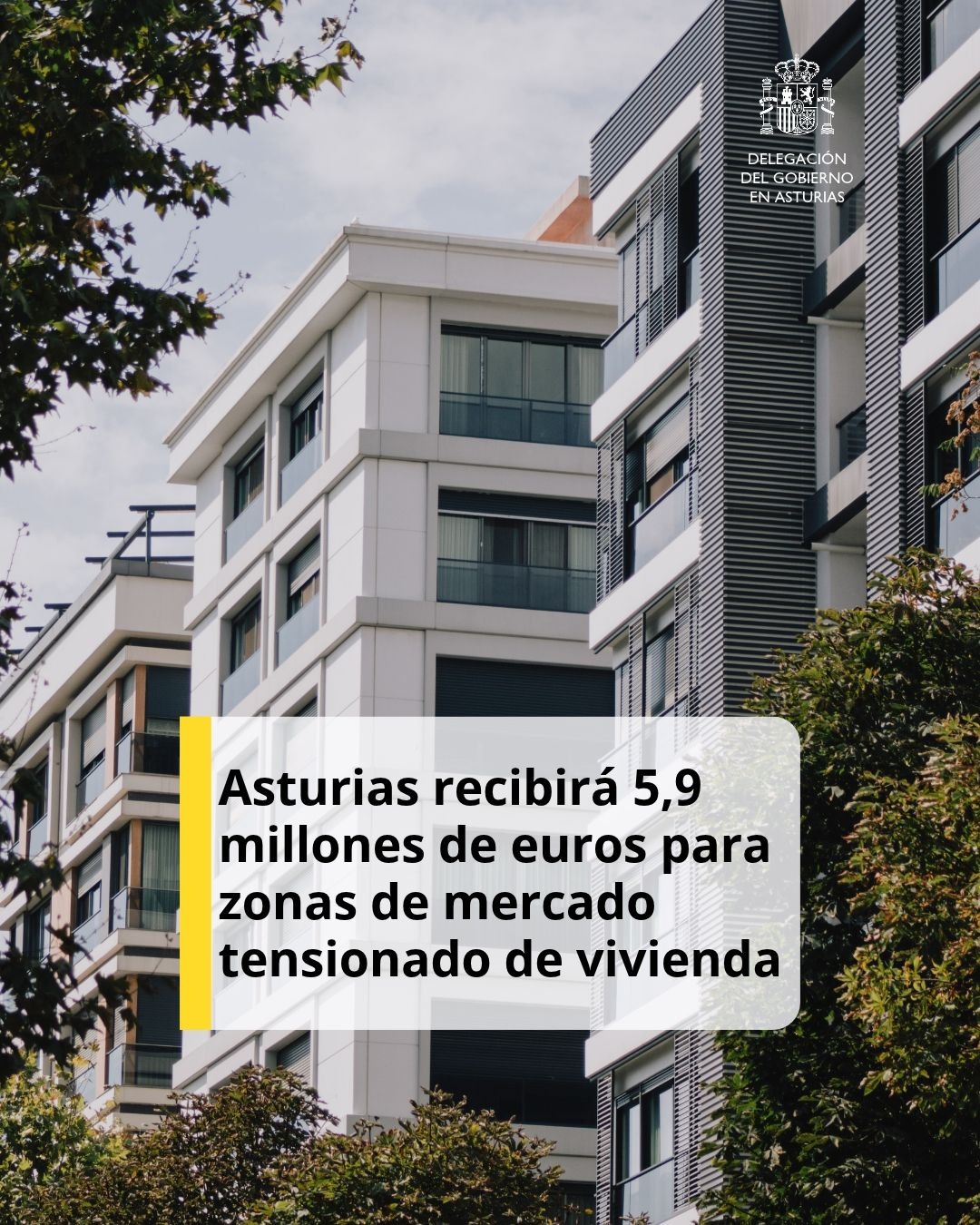 Asturias recibirá 5,9 millóns de euros para zonas de mercado tensionado de vivenda - 1