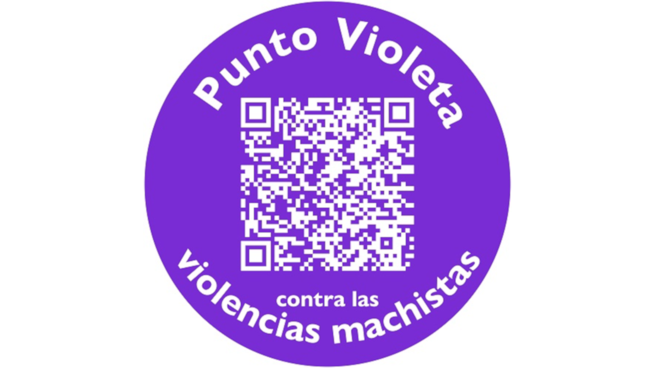Imagen dun punto violeta