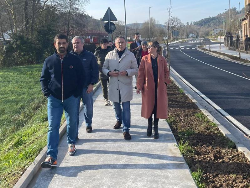 O Goberno de España avanza nas obras de humanización da travesía da N-634 en Pámanes