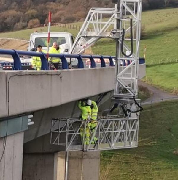 Afectación ao tráfico na autovía A-67 polas obras de rehabilitación do viaduto dA Hía