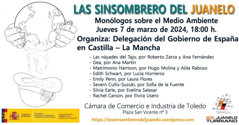 “As SinSombrero do Juanelo” actuarán mañá no salón de actos da Cámara de Comercio de Toledo con motivo dos actos do 8M organizados pola Delegación