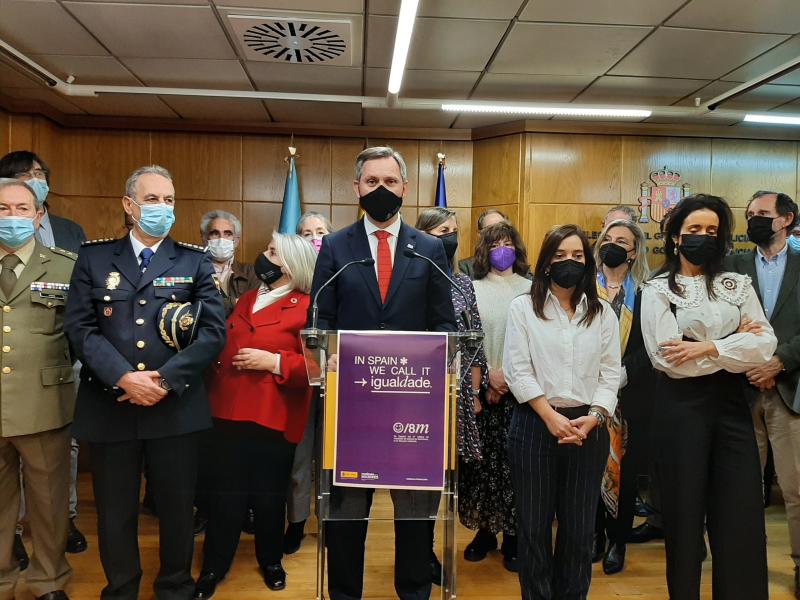 José Miñones reivindica a acción feminista do Goberno de Pedro Sánchez para “avanzar cara a unha sociedade máis igualitaria, inclusiva e xusta, e un lugar libre de violencias machistas"