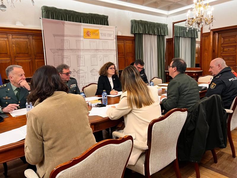 María Rivas copreside a reunión de seguimento do convenio entre o Goberno e a Xunta para garantir a seguridade dos edificios da Administración de Xustiza en Galicia