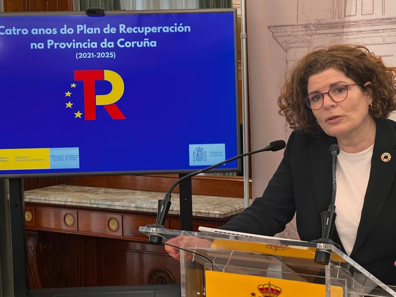 María Rivas destaca a transformación social e económica da provincia a través do Plan de Recuperación do Goberno, “que mellora a vida de máis dun millón de coruñesas e coruñeses”