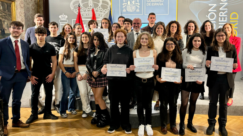 La Delegación del Gobierno acoge la entrega de diplomas a los ganadores de la olimpiada regional de Equipo Europa
