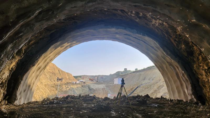 Adif AV completa a escavación en avance do túnel de Artzareta, no tramo Tafalla-Campás