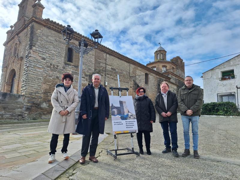 Carlos Campo, en Almudévar: “El Gobierno de España invierte en recuperar el patrimonio cultural de la provincia”