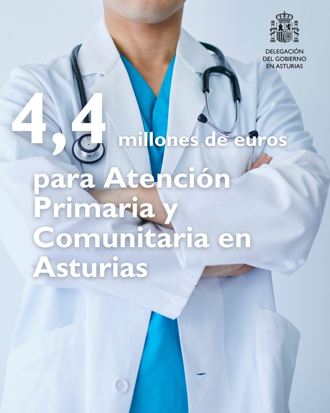 El Gobierno destina 4,4 millones de euros a Asturias para Atención Primaria y Comunitaria