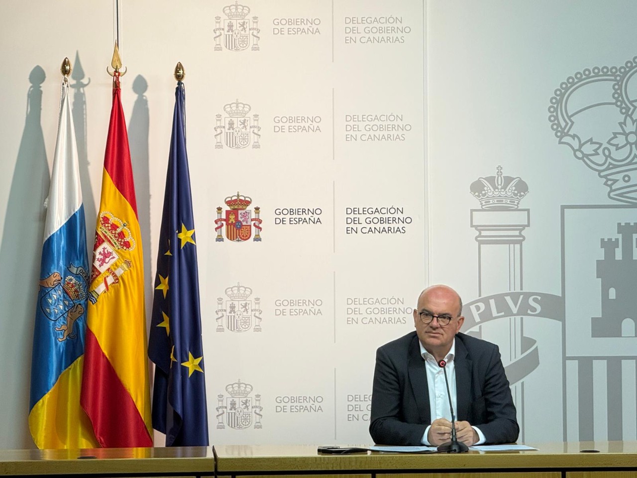 Anselmo Pestana durante la rueda de prensa