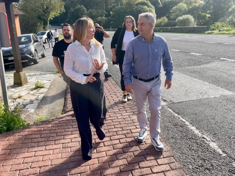 La delegada del Gobierno avanza la renovación del firme de la N-634 entre Beranga y Praves