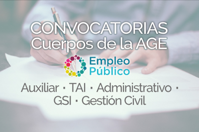Cartel de Convocatoria Empleo Público a los cuerpos de la AGE