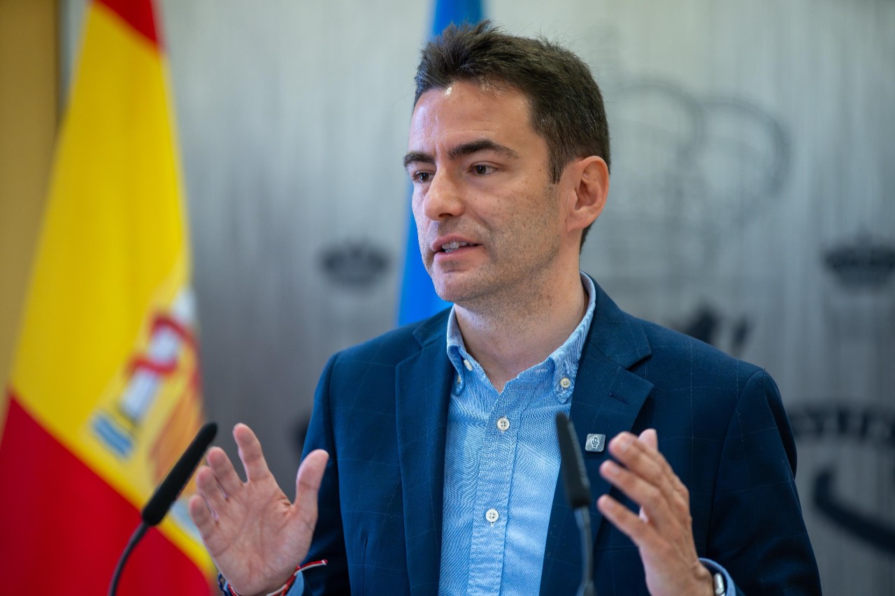 El delegado del Gobierno en Cantabria en un momento del acto