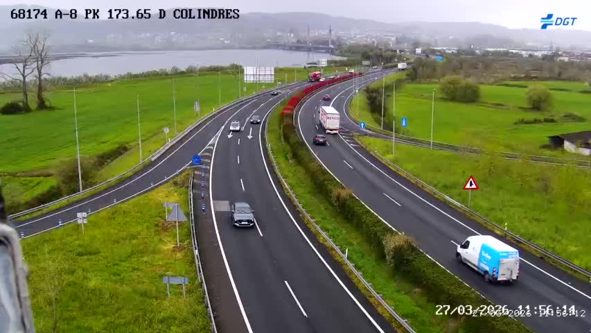 Cámara de tráfico de la A-8 en Colindres