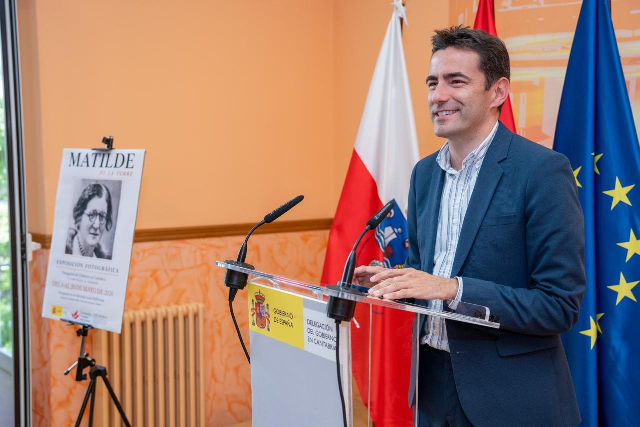 El delegado del Gobierno en un momento de la inauguración