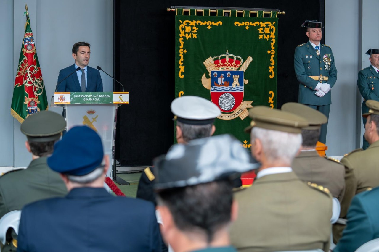 El delegado del Gobierno en un momento del acto