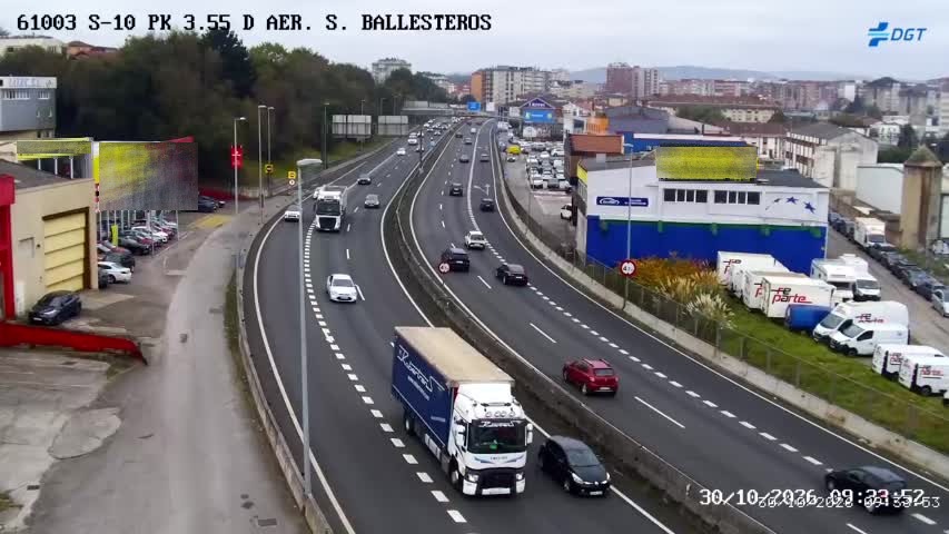 Imagen del tráfico en la S-10