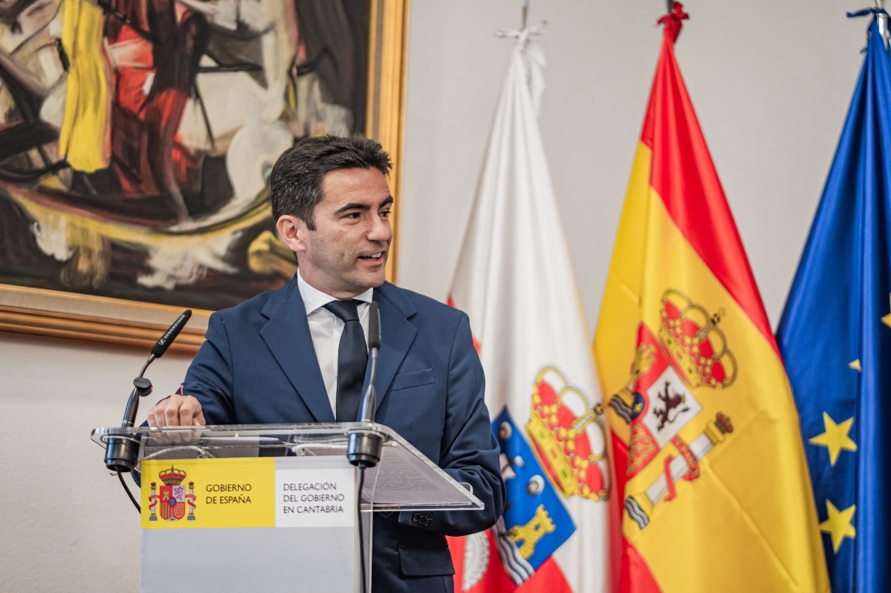 El delegado en un momento de su intervención