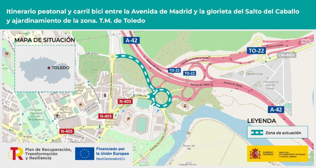 Mitma formaliza el contrato para la humanización de la carretera TO-22 en Toledo por 1,3 millones de euros