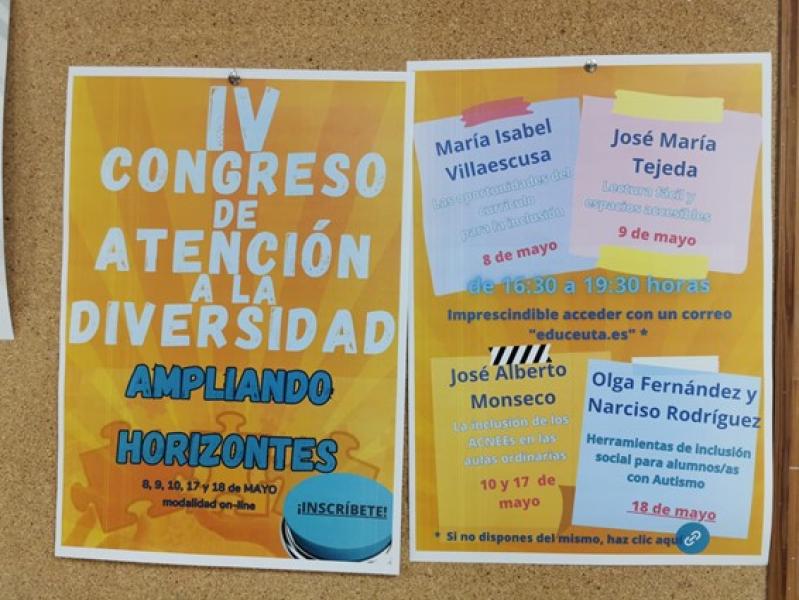 Celebración del IV Congreso de atención a la diversidad “Ampliando Horizontes”