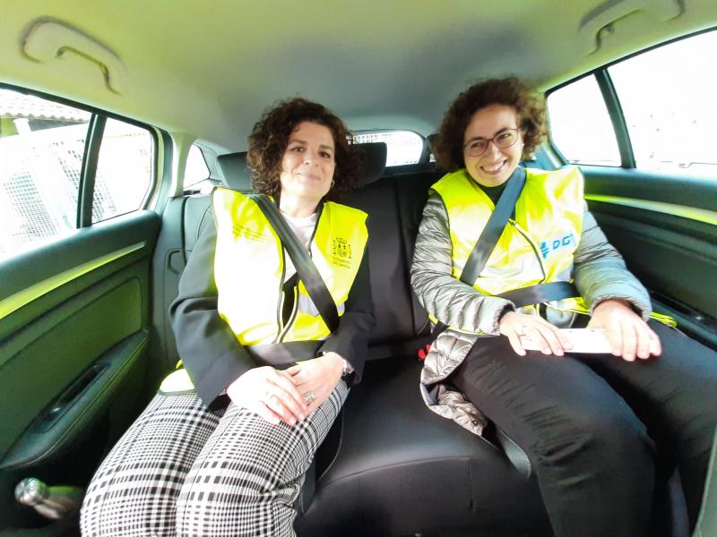 María Rivas supervisa el inicio de la campaña de vigilancia del cinturón de seguridad en la provincia y subraya que toda insistencia es poca cuando se trata de prevenir muertes en las carreteras