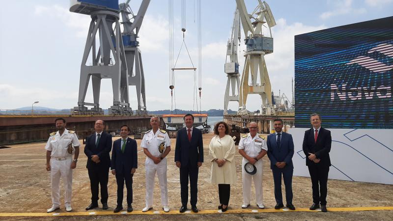 María Rivas celebra hoy la puesta de quilla de la primera de las fragatas del programa F-110 como un nuevo hito histórico para la industria naval de Galicia y la comarca de Ferrol