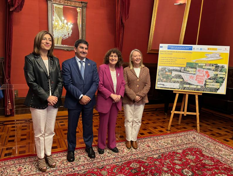 Pedro Blanco destaca la acción del Gobierno por el saneamiento de la capital de Galicia con la ejecución de la nueva estación depuradora de A Silvouta a través de ACUAES