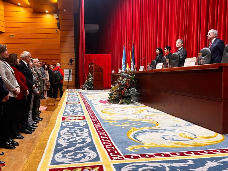 María Rivas asiste en la UDC a los actos con motivo del Día de la Universidad