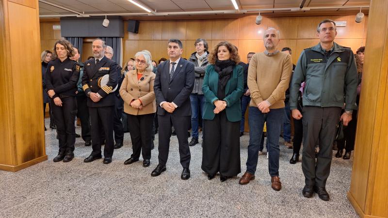Pedro Blanco preside en A Coruña un acto de condena del último crimen machista cometido en España