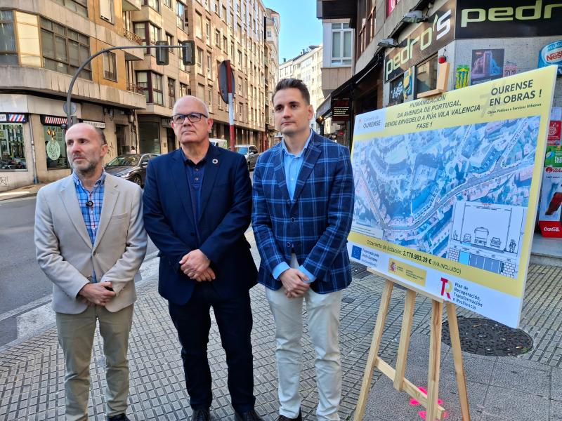 Eladio Santos destaca "el esfuerzo inversor" del Gobierno para hacer de Ourense "una ciudad más amable para las personas"