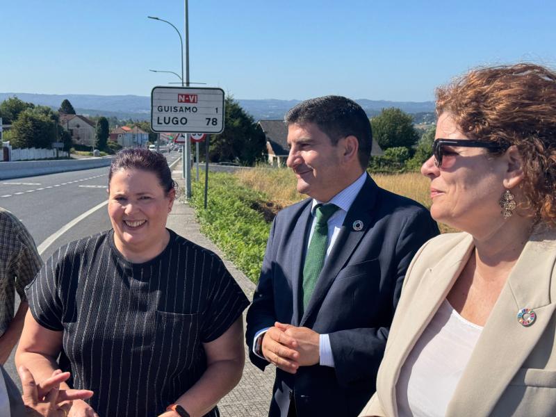 Pedro Blanco constata en Bergondo el compromiso del Gobierno en materia de seguridad en las carreteras gallegas, con más de 60M€ en conservación en la provincia de A Coruña