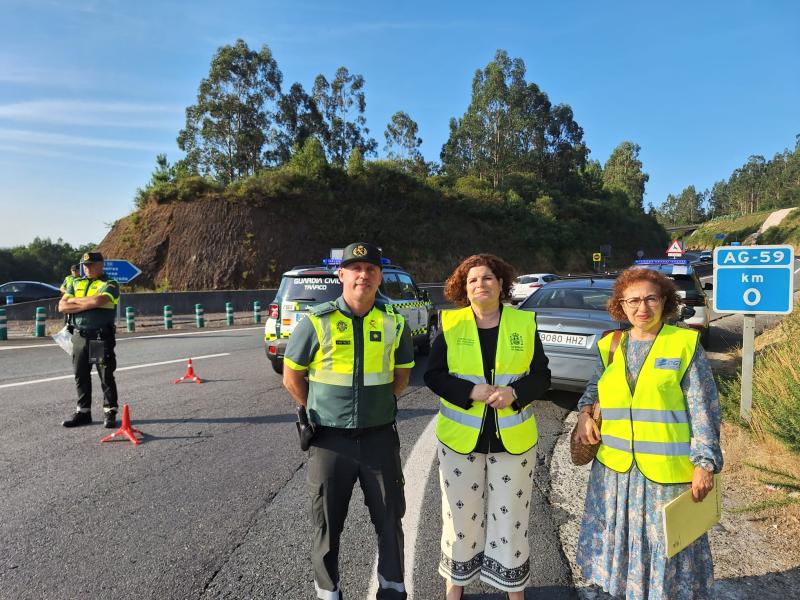 María Rivas alerta de los peligros del consumo de alcohol y drogas al volante en el inicio de la campaña especial de control de la Dirección General de Tráfico