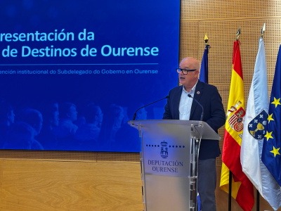 Eladio Santos, en la presentación de la plataforma inteligente de destinos de Ourense