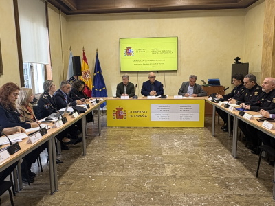 Eladio Santos presidió la Junta Local de Seguridad de Ourense