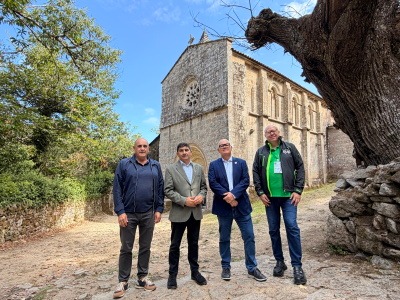 Pedro Blanco, en el Monasterio de Santa Cristina de Ribas de Sil