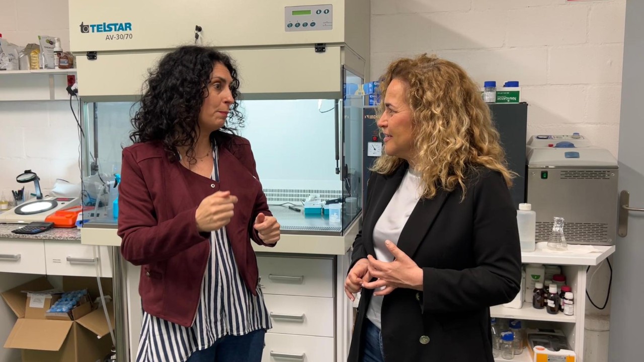 La delegada visita un proyecto subvencionado por el CDTI de aplicación en la industria vitivinícola para regenerar el suelo y potenciar la sostenibilidad