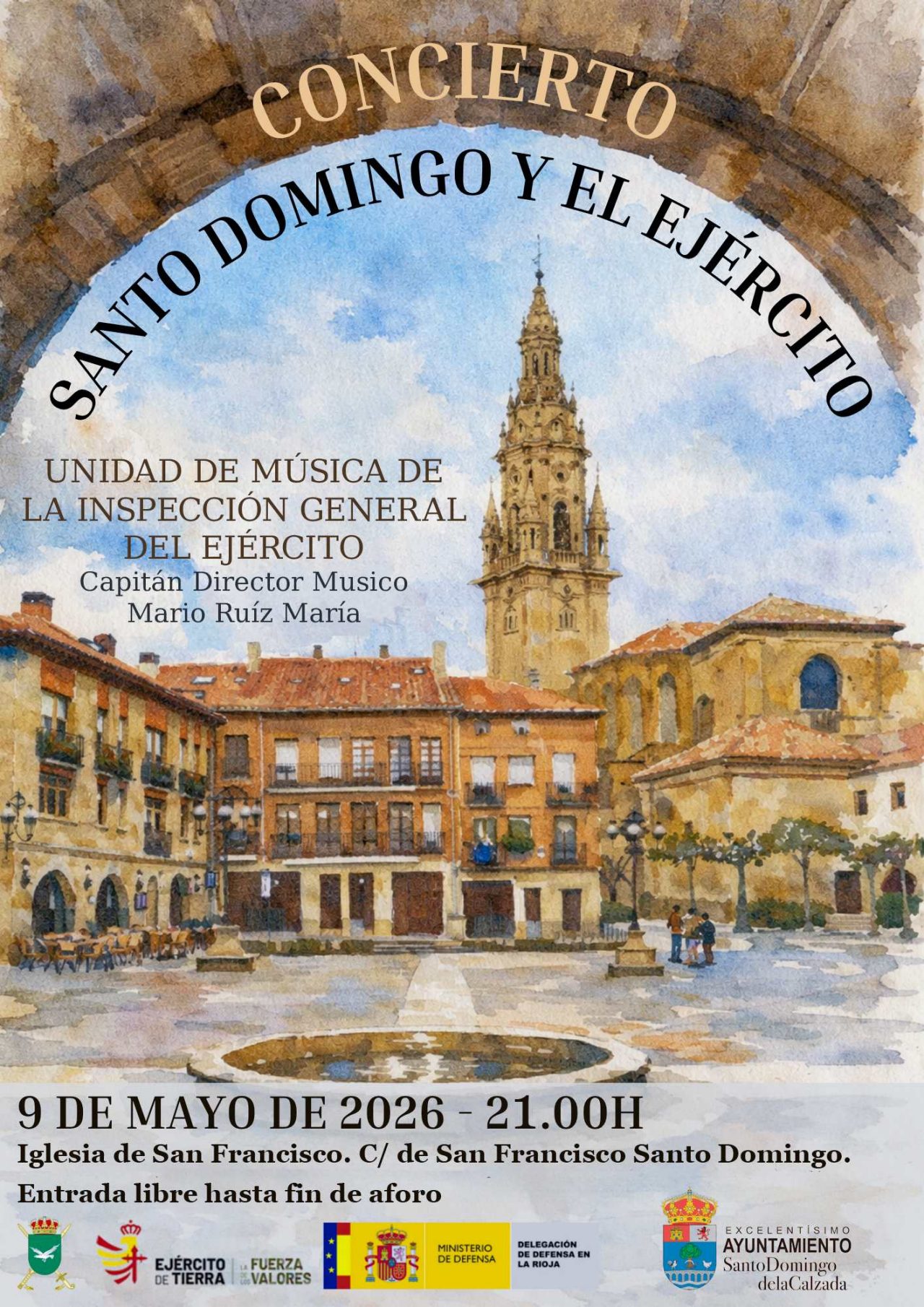 Cartel del concierto de Santo Domingo