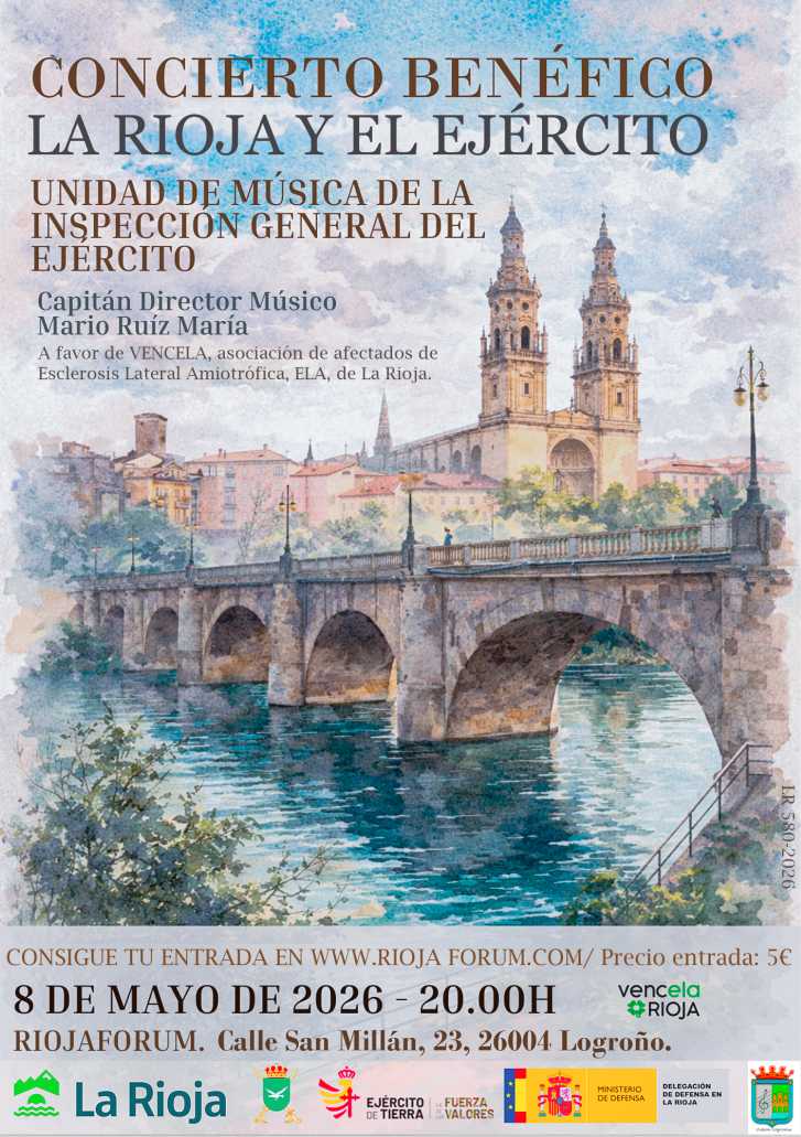 Cartel del concierto de Logroño