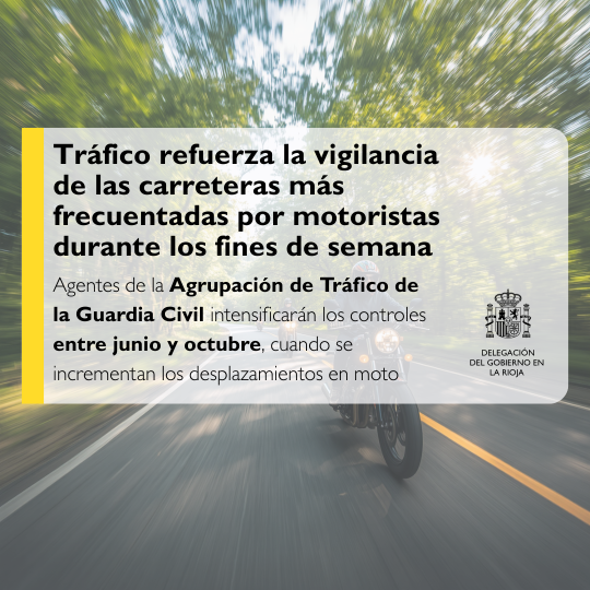 Tráfico refuerza la vigilancia de las carreteras más frecuentadas por motoristas durante los fines de semana