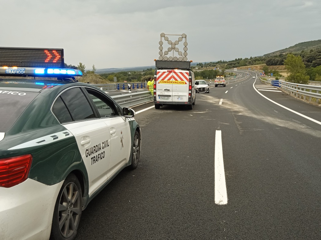 Accidente en una carretera