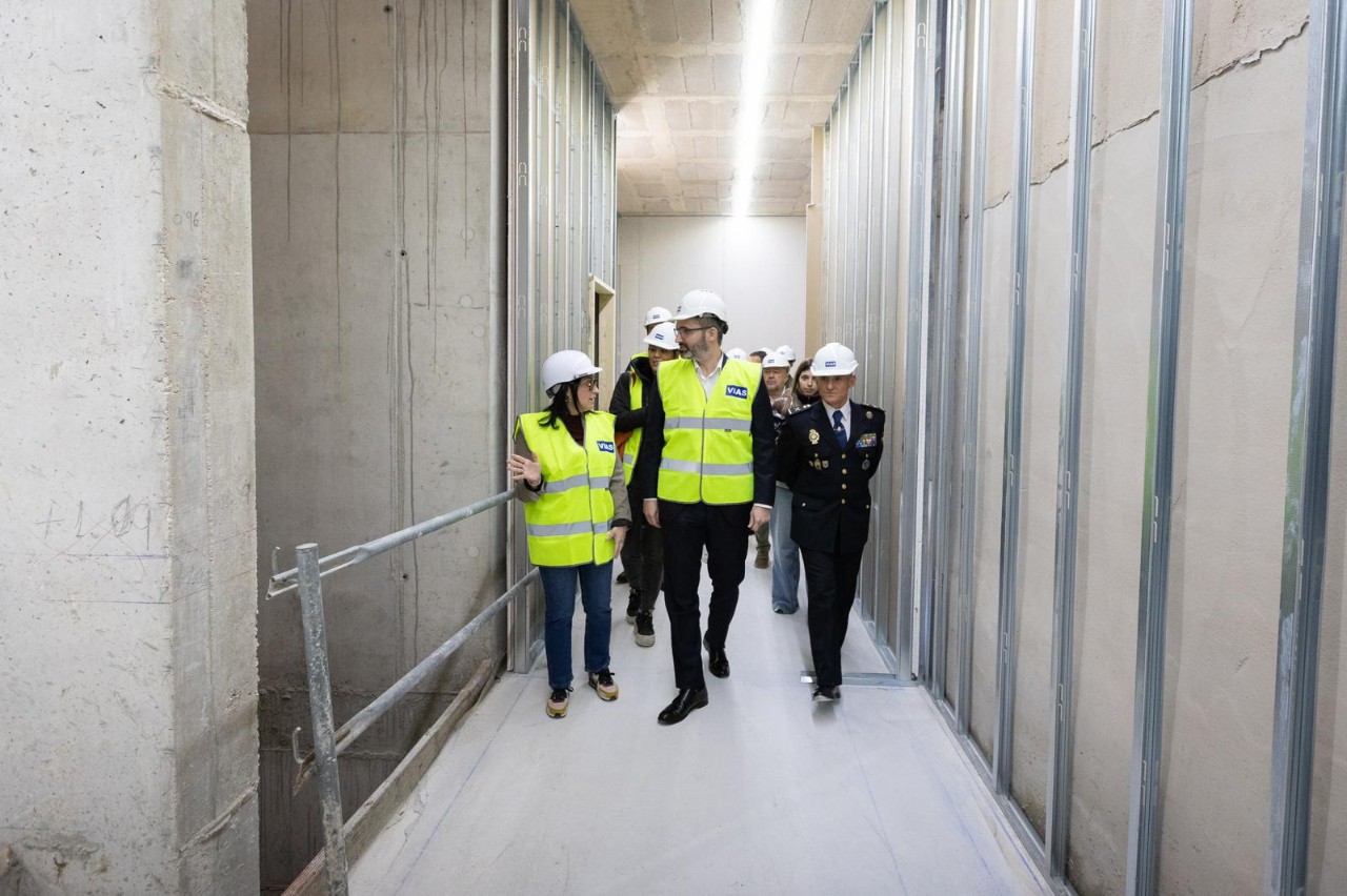 Lucas, dentro de las instalaciones de la comisaría
