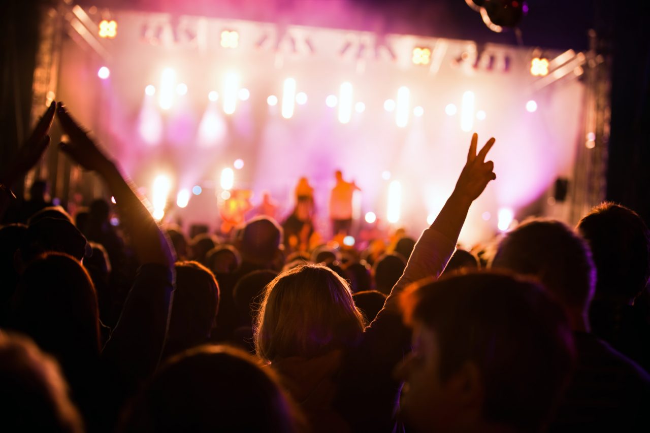 Personas en un concierto