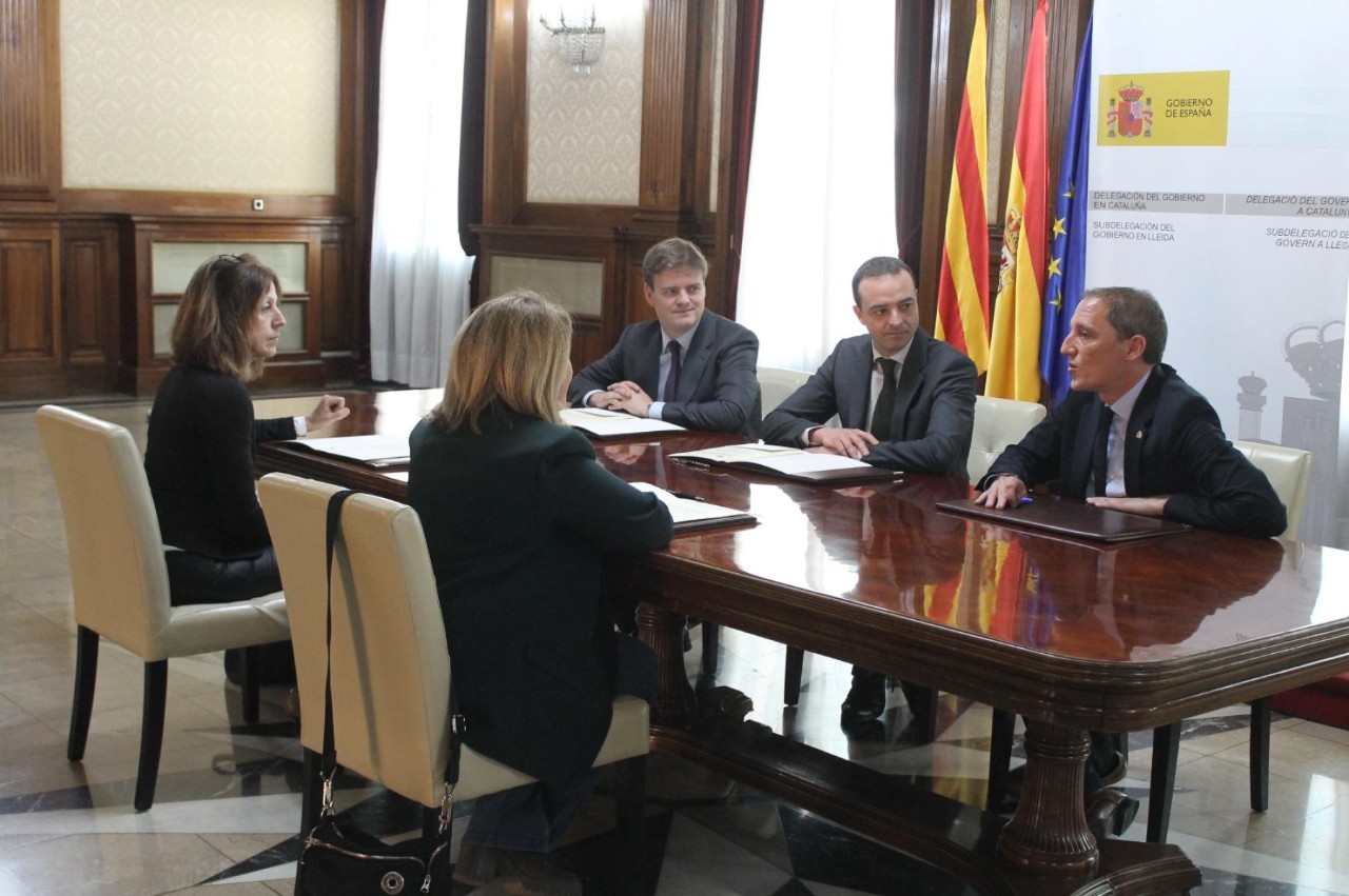 Visita del secretario de Estado de Política Territorial a Lleida