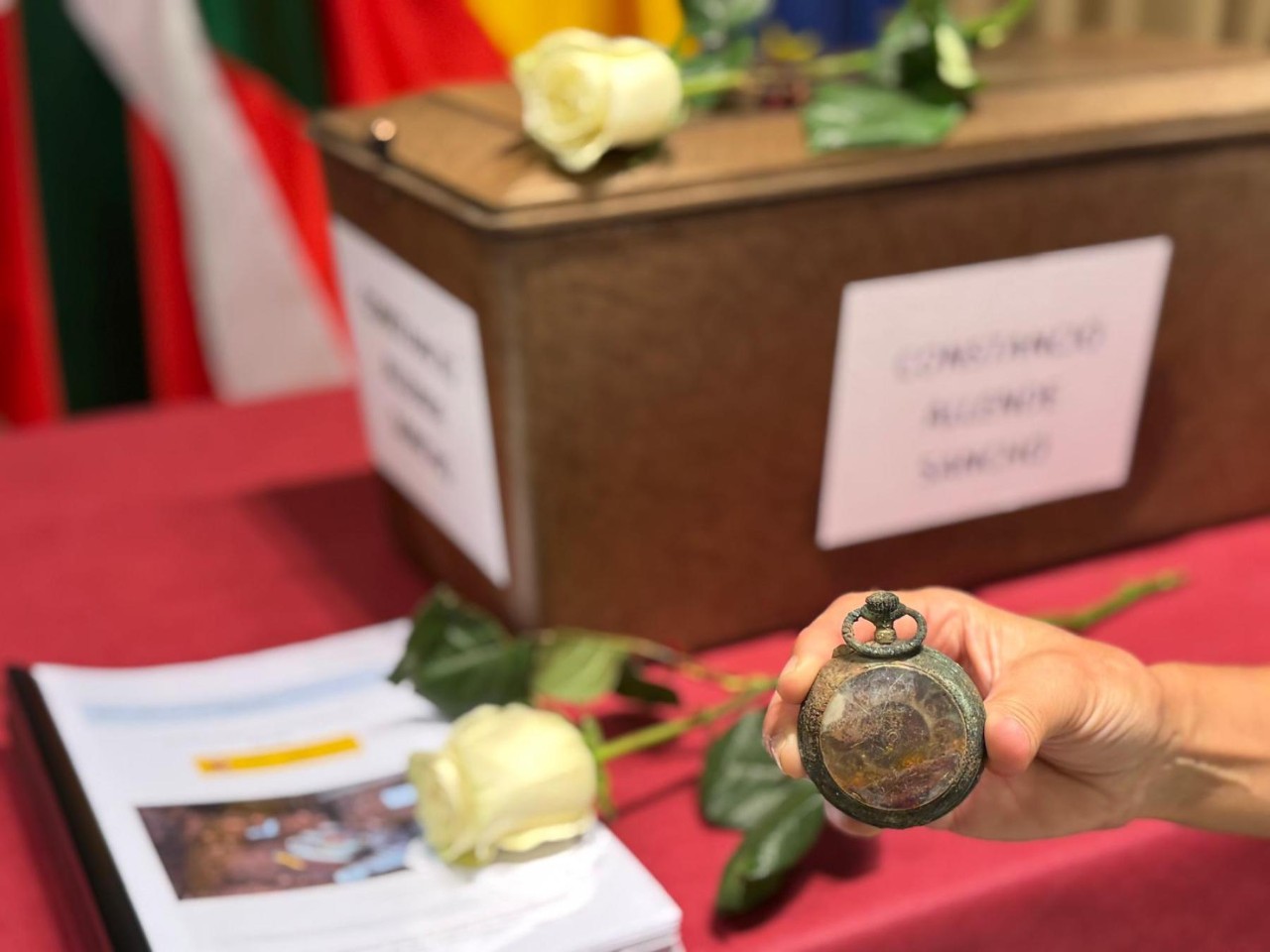 Entrega a la familia de los restos de Constancio Allende Sancho