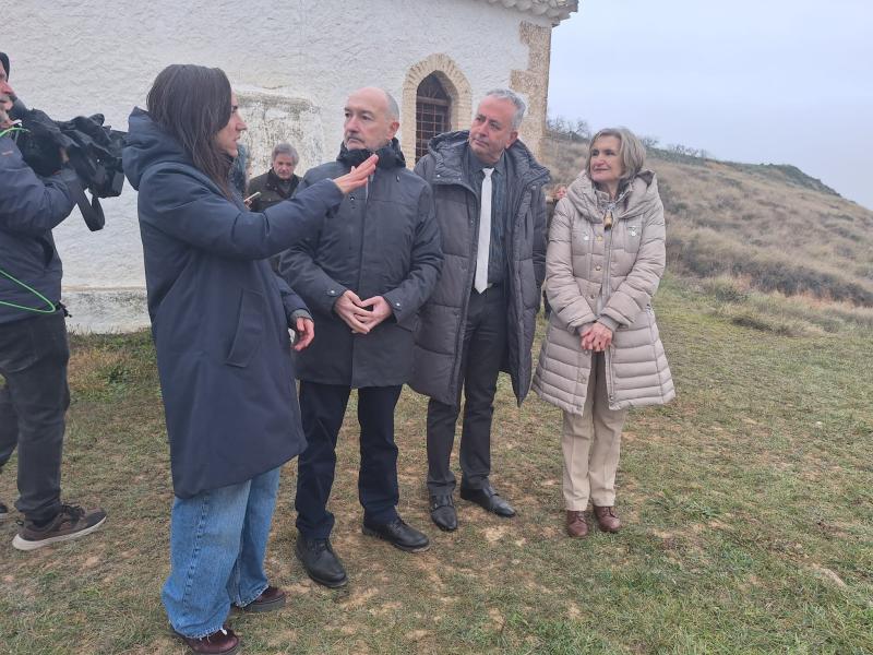 El delegat del Govern a Aragó visita la ubicació de la futura planta d'hidrogen verd a Plasència de la Muntanya