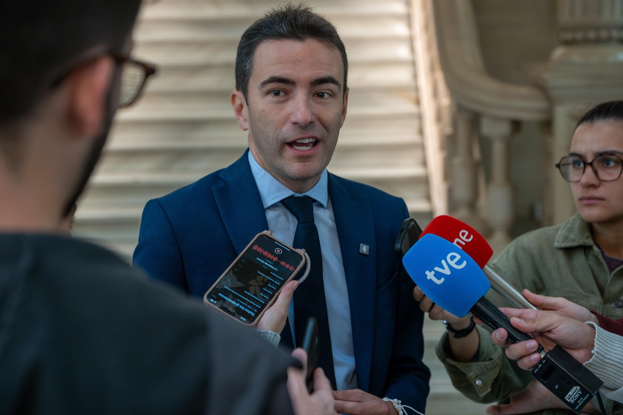 El Delegado en un moment de les declaracions