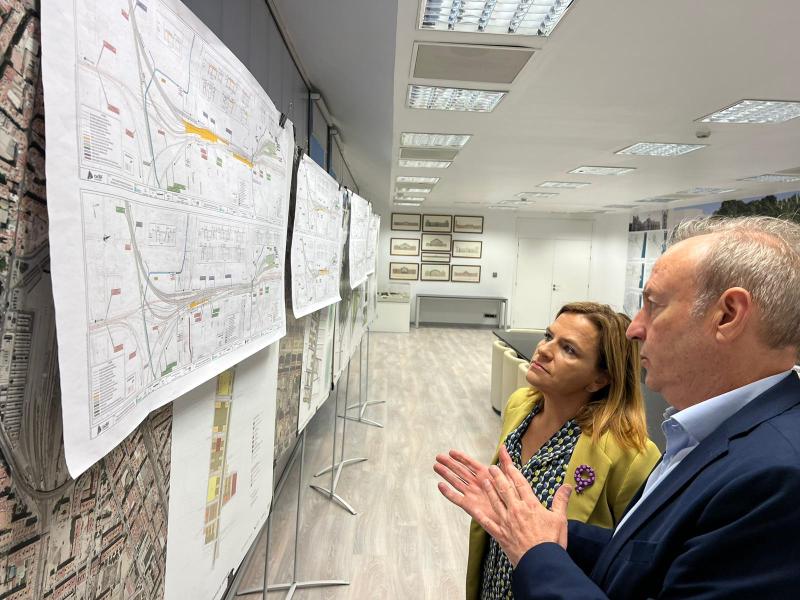 Bernabé assenyala que “el bon ritme” de les obres del Canal d'Accés evidencia el compromís del Govern amb la C.Valenciana