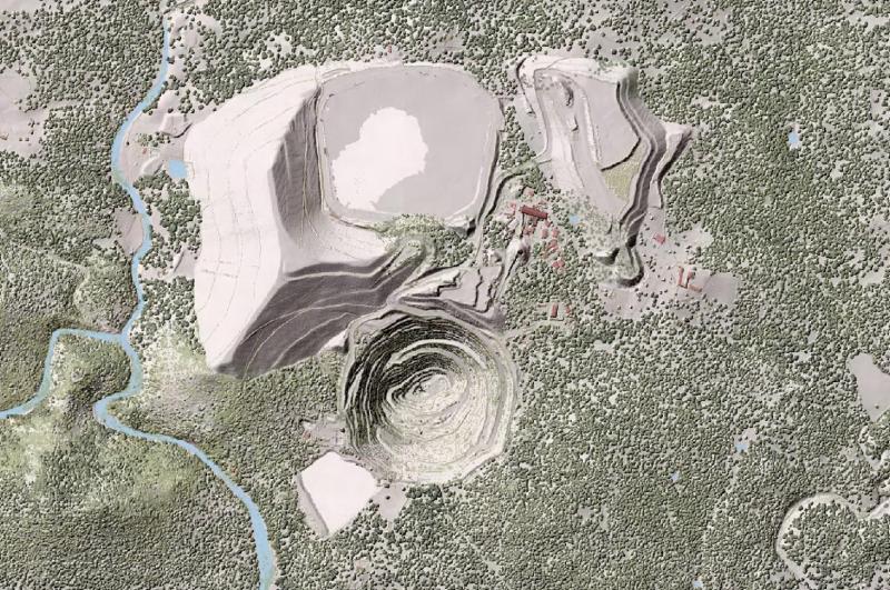 imagen Mina Aguablanca Lidar