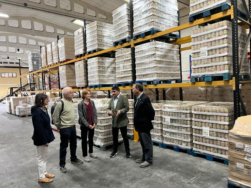 Pedro Blanco supervisa el Programa d'Ajuda Alimentària del Govern, que distribuïx este any 2.354 tones d'aliments a 56.000 gallecs i gallegues en situació de vulnerabilitat